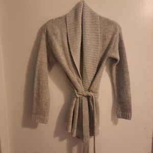 Gap wool blend shawl collar belted cardigan sweater